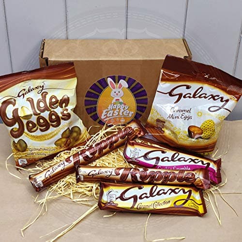 Galaxy Easter Goody Box - Galaxy Golden Eggs, Caramel Eggs, Ripples and Small Bars - by Moreton Gifts®