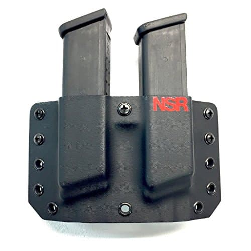 NSR Tactical SDP Glock Double Mag Pouch OWB KYDEX Glock 17/19/26/34 sized Magazine Pouch Holster Made in the USA