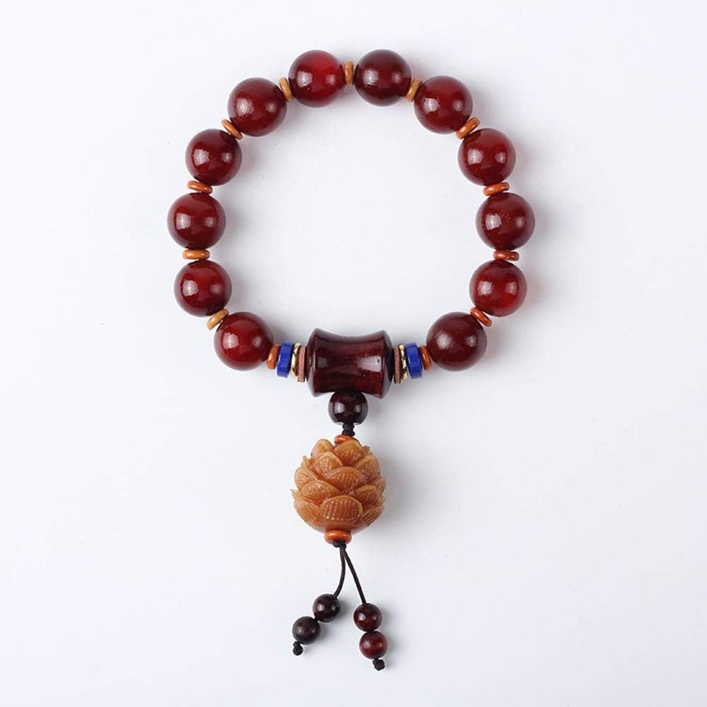 Liudaye Old horn single ring beads hand string gifts for men and women