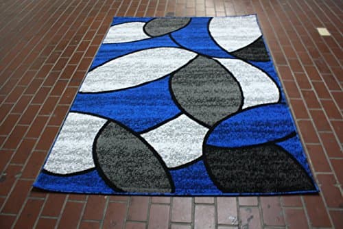 RT6000 BCF Modern Design Area Rug (5X8, Blue)