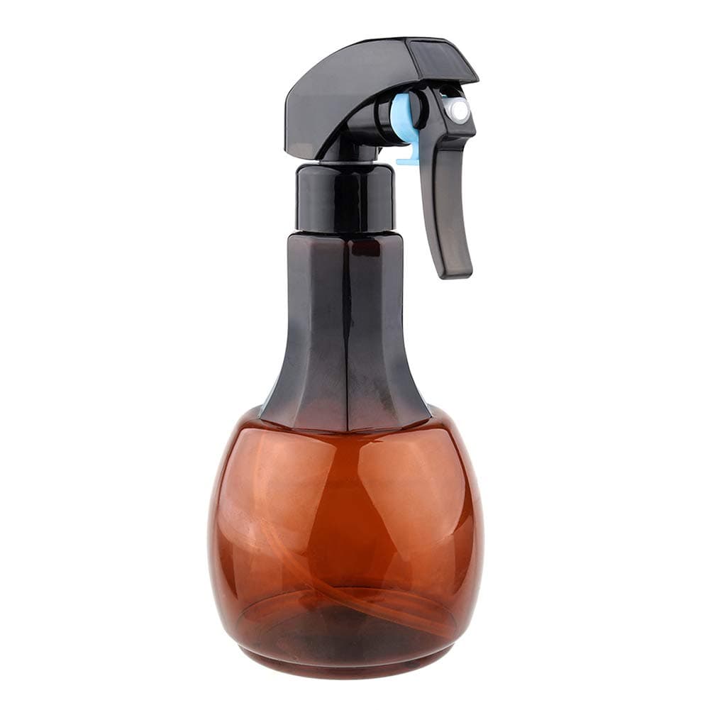 400ml Refillable Fine Mist Hair Spray Bottle Empty Atomizer Hairdressing Tool Easy to Use, Convenient, Ultra-fine Mist, Refillable Brown