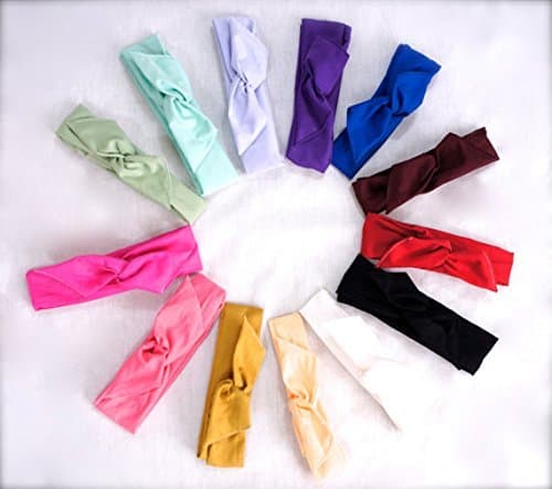 Women's Boho Wrap Twist Headband, Boho Headband, Women's Solid Color Headband, Dolly Bow Headband