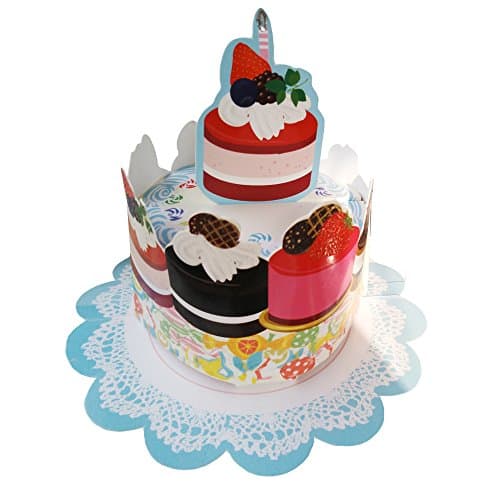 Qubie® 3D POP UP Handmade Customized Greeting Words Creative Paper Card