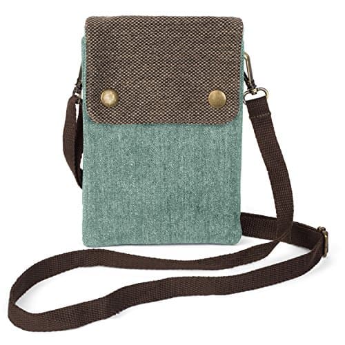 Canvas Passport Holder | Multi-Pocket with Neck Strap & Wrist Band | Travel Pouch | Cell Phone & Card Purse | Passport Wallet Organizer …