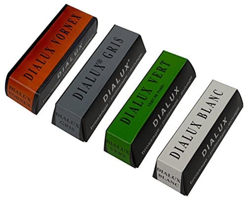 4 Pack 4 Oz Orange Green Gray White Dialux Compounds Jewelry Making Metal Polishing Cleaning Abrasive Finishing Set