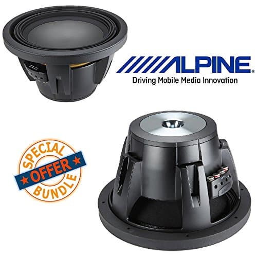 (2) Alpine R-W12D2 12" Dual 2 OHM Type-R 2250W Pro Loud Subwoofer Speaker Sub