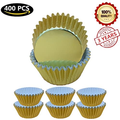 Paper Cupcake Liners Standard Size Muffin Liner Wedding Baking Cup Decorative Cupcake Wrappers 400pcs Gold