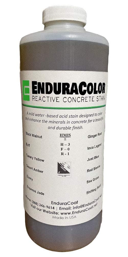 EnduraColor Reactive Concrete Stain- 1 Quart Empress Jade