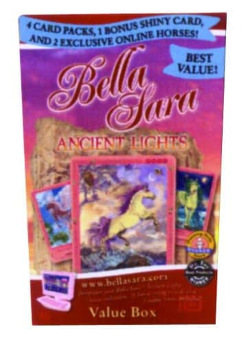Bella Sara Series 4 Ancient Lights Value Box 4 Packs 1 Shiny Card