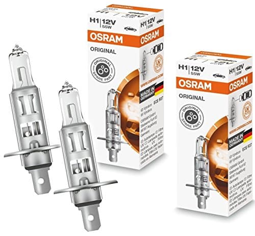 Osram 64150 H1 12 V 55 W P14.5s Halogen Headlight Bulb Pack of 2 Car Light Bulb Original Manufacturer Quality Original Line