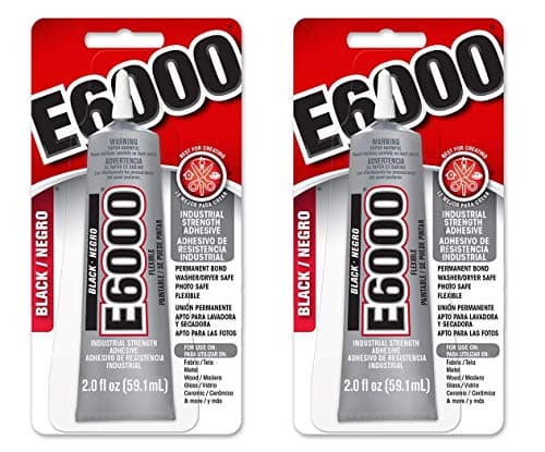 E6000 237039 Multipurpose Adhesive, Black, 2 oz (Тwo Рack)