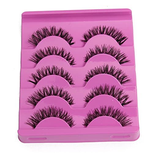 UsaN New 5 Pairs False Eye Lash Natural Long Curling Thick Fake Eyelashes Women Makeup Tools Accessories