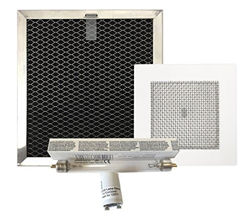 Carbon Filter, Ozone Plate, Lamp and Starter for EcoQuest Fresh Air 120 and others by CP3