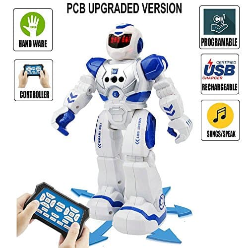 Remote Control Dancing Robot - Programmable RC Robots Multiple Function Singing / Dancing / Walking / Gesture Sensor - Perfect Gift for Kids by Leoking