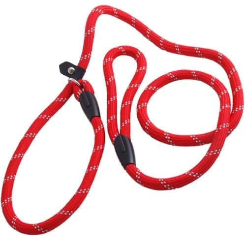 Pet Dog Nylon Adjustable Loop Slip Leash Rope Lead 1.2m