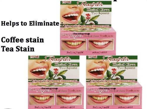 3 Rasyan ISME Herbal Clove Toothpaste Tooth paste Anti Bacteria Bad Breath Decay by SMILE LANNA SHOP