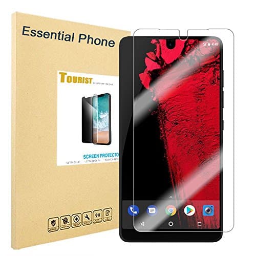 [3 Pack] Essential Phone Screen Protector, Premium High Definition Tempered Glass Screen Protector [0.3mm] [9H Hardness] [Crystal Clear] [Anti-Bubble] for Essential Phone PH-1