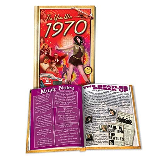 Flickback 1970 Mini-Book for Birthday or Anniversay