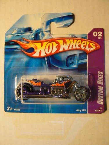 Hot Wheels '08 Custom Bikes 02/04 Airy 8 150/172 on Short Card