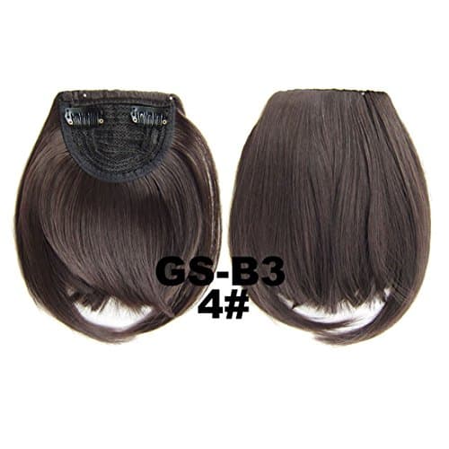 Wigood Side Swept Bangs Clips in Hair Extensions(4#)