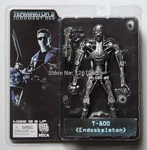 Neca Terminator 2 Judgment Day T-800 Endoskeleton Pvc Action Figure Robot Toys 7" 18Cm Fga351