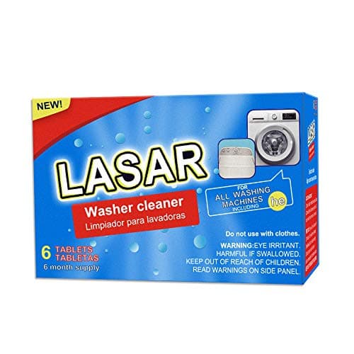 LASAR Washer Machine Cleaner for All Washing Machine 6 Tablets