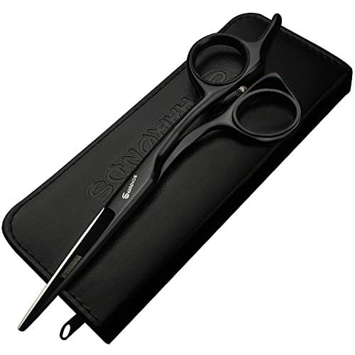 (3 sizes) 6.5-inch or 6-inch or 5.5-inch black professional haircut scissors Salon hairdresser hairstyles pruning tools (6.5 inches)