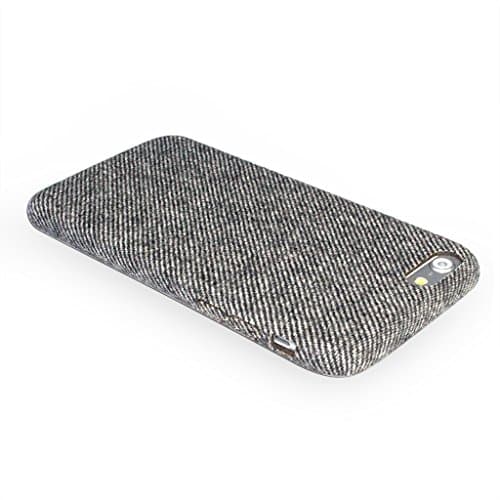 iPhone 6/6S Case, iPhone 6S Vicoo_ Snap Case . [Exact-Fit] iPhone 6 (4.7) Slim Snap Case, Soft Finish Unique Style with Linen Goods[Fabric Material] for iPhone 6 /6S (4.7) --Twill Bi-black