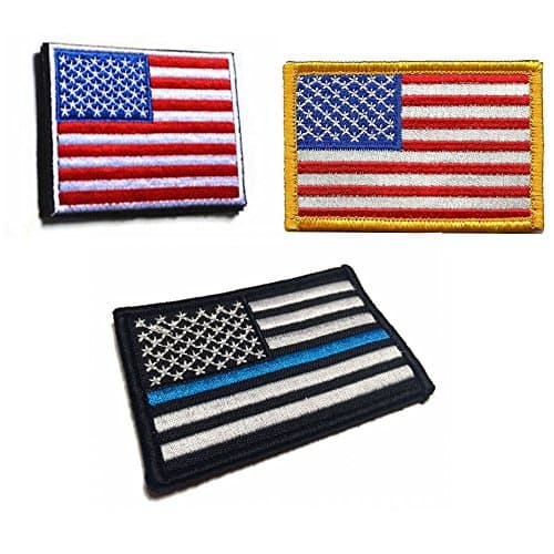 Lehope United States Flag Velcro Patch 3pcs