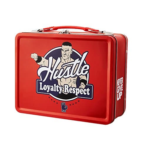 John Cena Never Give Up WWE Red Lunch Box