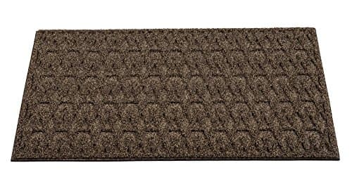 Amor Home Front Door Mat Shoe Scraper Artificial Turf Grass Welcome Indoor Outdoor Rug, 17x30, Taupe