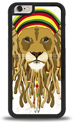 iPhone 7 Plus Case iZERCASE [Rasta Lion Drawing Reggae] for Apple iPhone 7 Plus (Black)