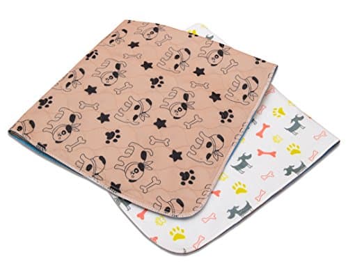 Washable training Pee Pads for Dogs and Cats, 2-Pack, Medium (27x31), Absorbent Travel Pee Pads for Dogs - Machine Washable and Reusable - For Puppy, Medium and Small Dogs