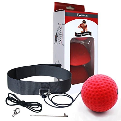 Boxing Reflex Ball Training Hand Eye Coordination with Headband, Portable Boxing Punch Ball to Improve Reaction and Speed for Training and Fitness