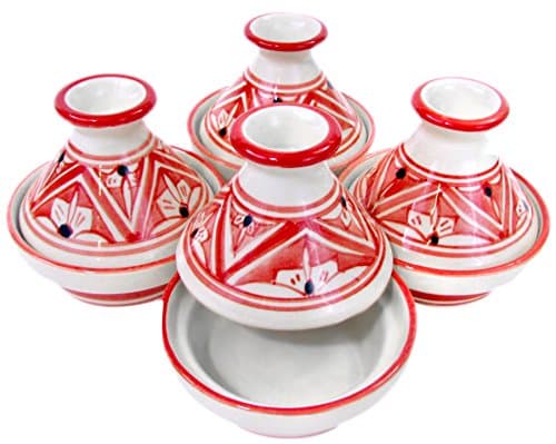 Le Souk Ceramique NJ18 Stoneware Mini Serving Tagines, Set of 4, Nejma