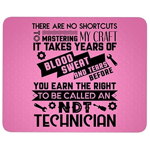 I'm A Technician great gift idea Mousepad, I'm An NDT Technician Mouse Pad (Mouse Pad - Hot Pink)