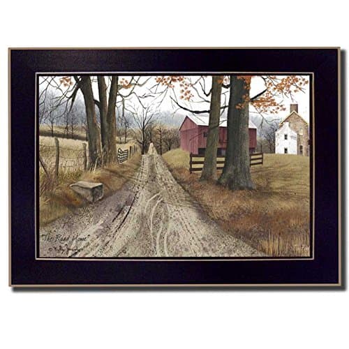 "The Road Home" By Billy Jacobs, Printed Wall Art, Ready To Hang Framed Poster, Black Frame