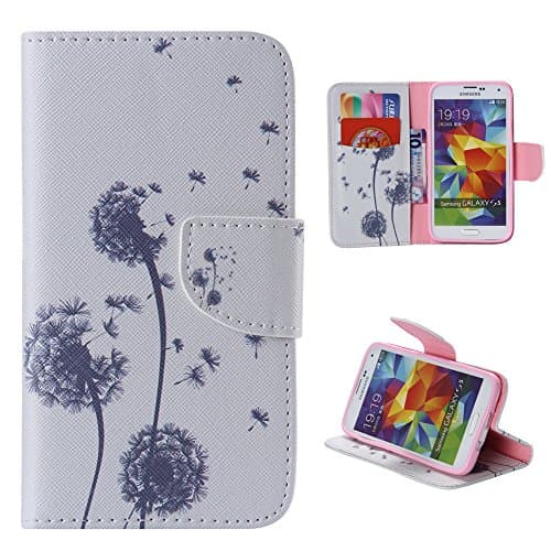 Samsung S5 Case,S5 Case,Galaxy S5 Case,leather Flip Credit Card Wallet Protective Case Magnetic Clasp for Samsung Galaxy S5 i9600