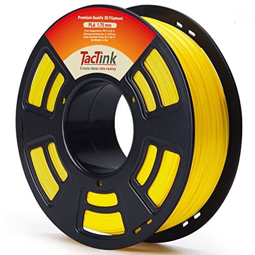Yellow 3D Filament PLA - 1.75mm 2.2LBS Spool, Dimensional Accuracy of +/- 0.05mm