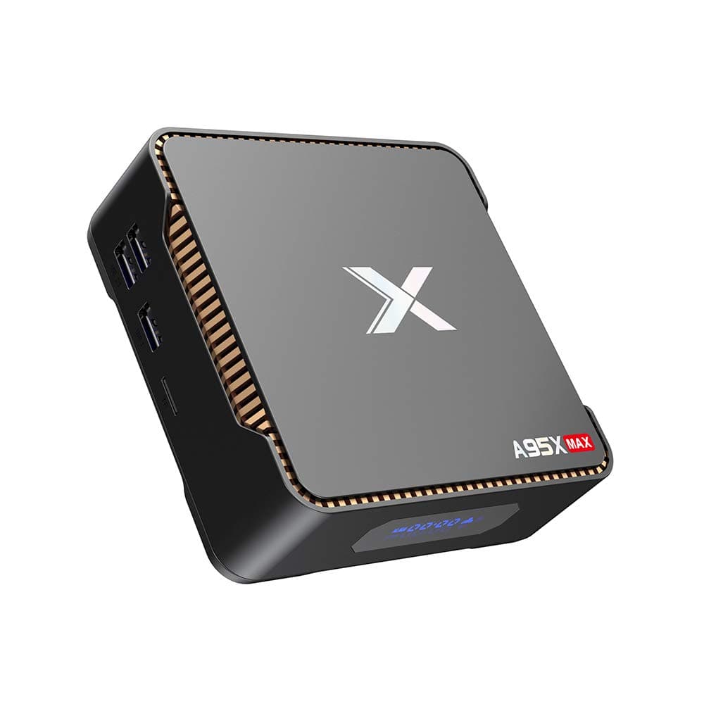 4GB RAM 64GB ROM, A95X MAX Android 8.1 OS TV Box, Amlogic S905X2 Quad-Core CPU, 2.4G/5.0G WiFi LAN Bluetooth
