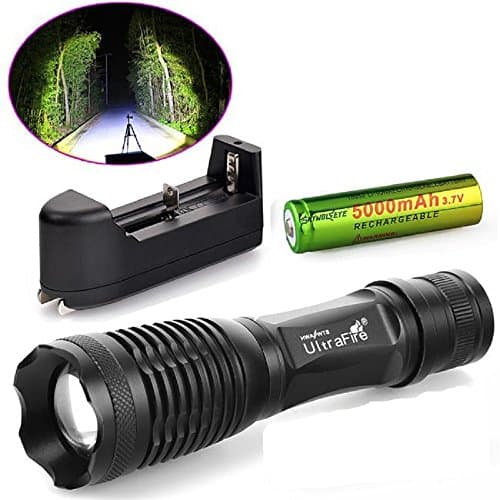 Defensive Flashlight Law Enforcement EDC Self Defense HID Brightest LED High Lumens Rechargeable