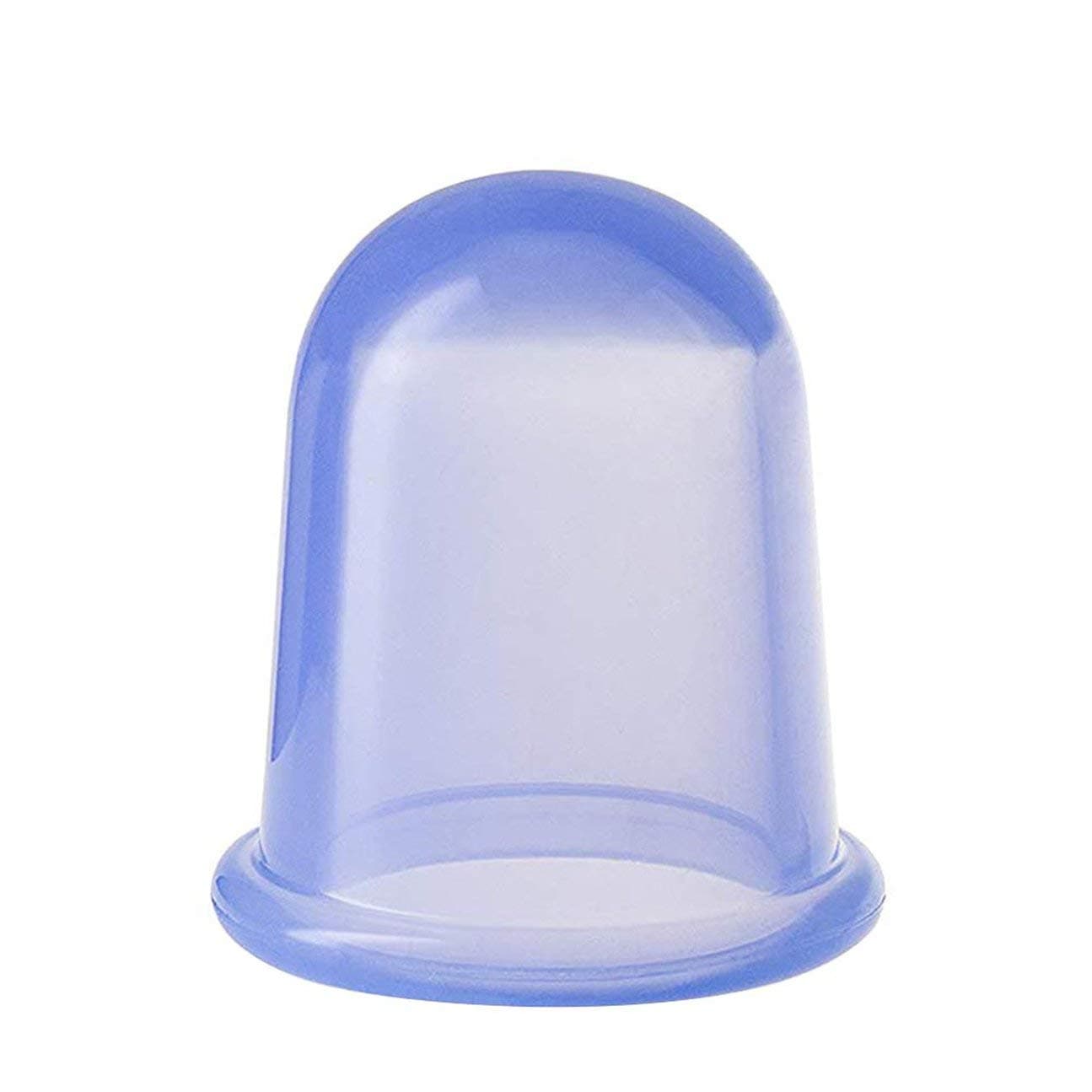 MachinYester Medium Silicone Cupping Machine Vacuum Whole Body Cupping Cup Large Wet Suction Cupping Health Massage Cup(Color:Blue L)