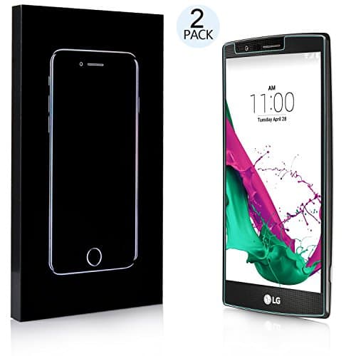 UTHMNE 2-Pack LG G4 Tempered Glass Screen Protector, 0.3mm Slim And 9H Hardness Bubble Free, Anti-Fingerprint, Oil Stain&amp;Scratch Coating