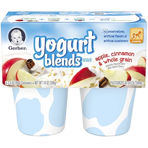Gerber Yogurt Blends Snack, Apple Cinnamon, 14-Ounce (Pack of 6)