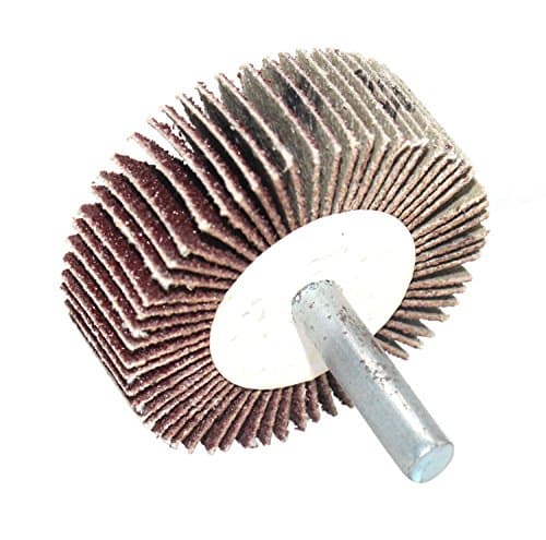 2.8" x 1" x 1/4" Shank Mounted Flap Wheels with Shaft Abrasive Grinding Sanding Sandpaper 240 Grit Aluminum Oxide 5 Pack