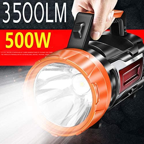 500W USB Charging LED Work Light Torch 10000mAh Battery Spotlight Hand Lamp Camping Lantern Searchlight for Hiking Hunting