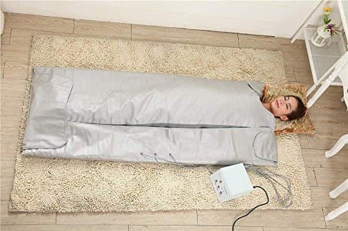 Digital Far-Infrared Heat Sauna Blanket with 3 Zone Controller - Detoxifies Beauty, Reduce Body Excess Fat, Effectively Excrete Toxins and Waste Body, Relieve Physical Fatigue