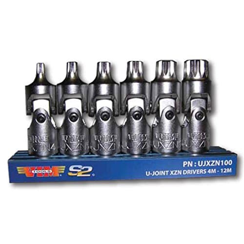 Stubby XZN Triple Square Drivers Set 4mm-12mm 6-Pc