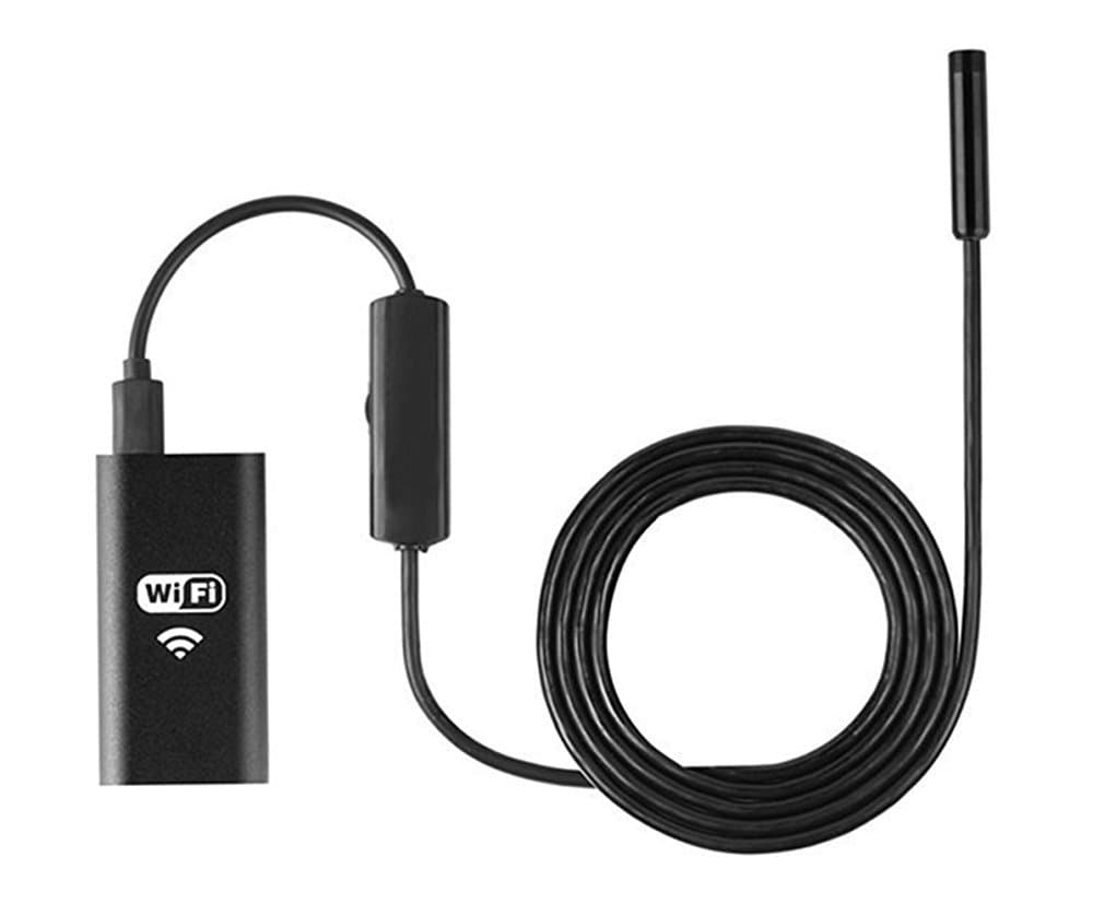 Wireless Endoscope, VESKYS Wi-Fi USB Borescope Inspection Camera 2.0 Megapixels CMOS Snake Camera for Apple, iOS, Android, Mac, Windows, PC(16.4FT)