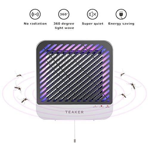 Teaker Bug Zapper With Powerful Electric Shock & UV Light Indoor, Mosquito Lamp, Fly Killer, Insect Killer, Mosquito Killer, For Home's living room, Hotel, Restaurant